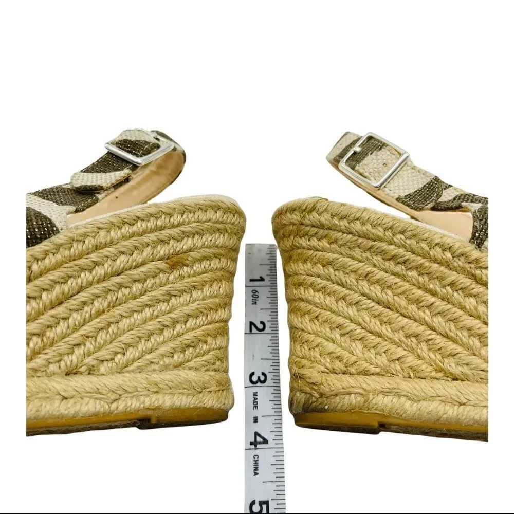 Chico’s Simone Zebra Espadrille Size 9